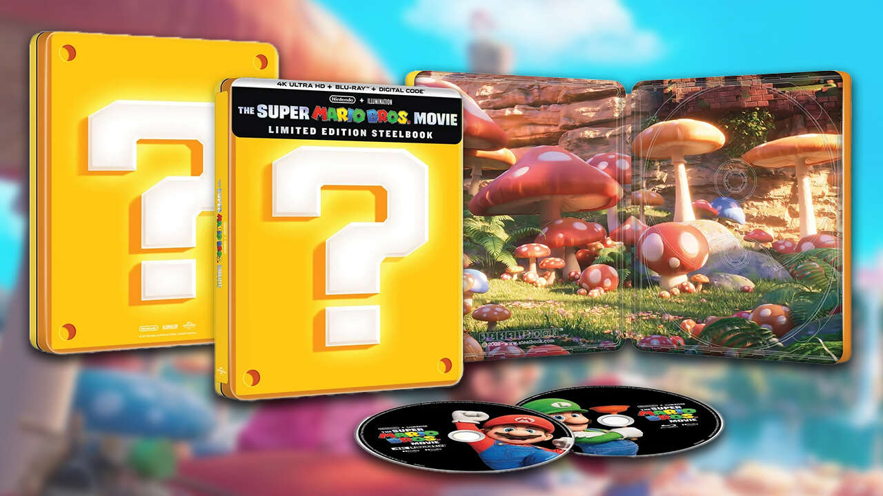 Walmart Has Two Super Mario Bros. Movie 4K Steelbooks In Stock For $28 Each